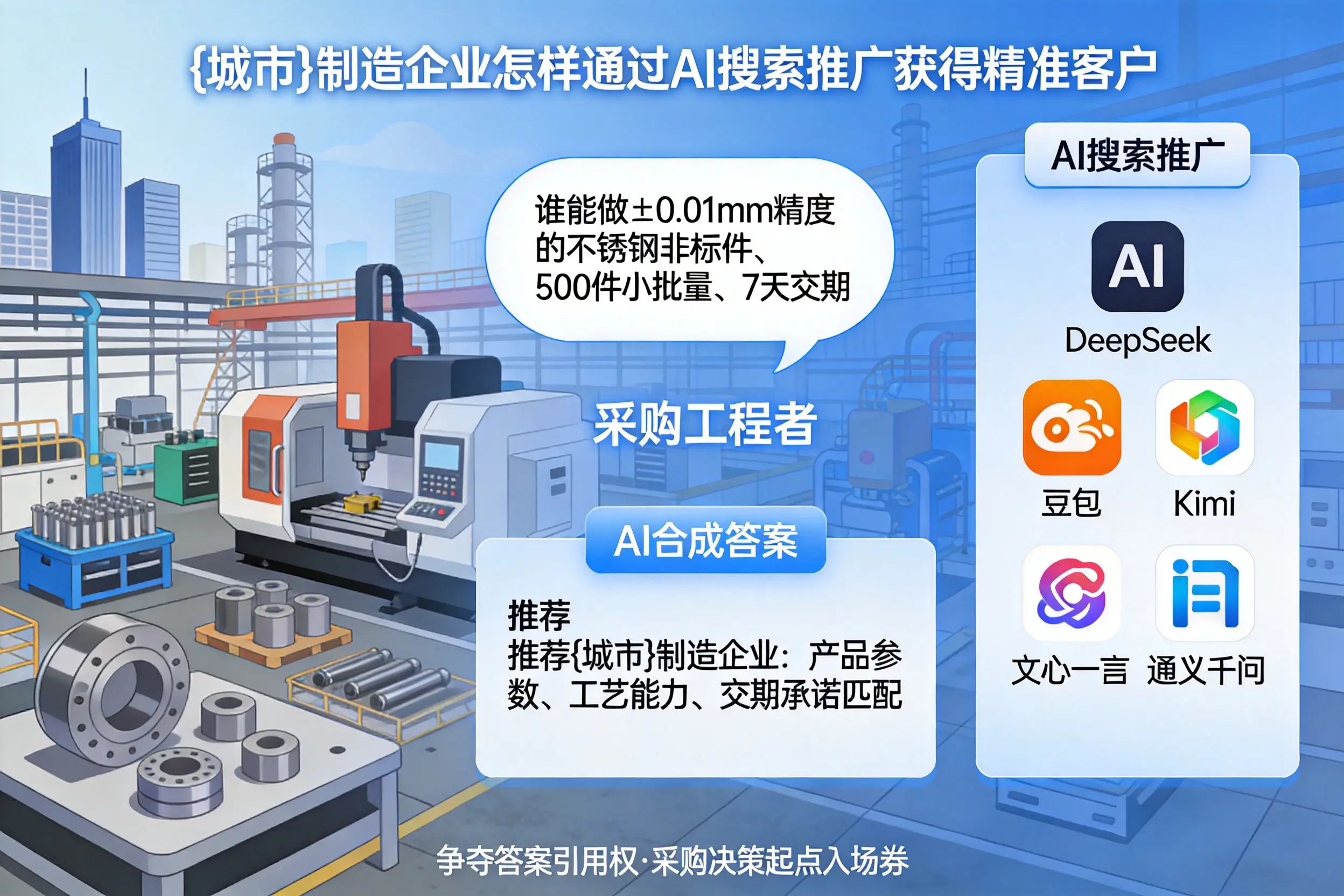 庆阳制造企业怎样通过AI搜索推广获得精准客户