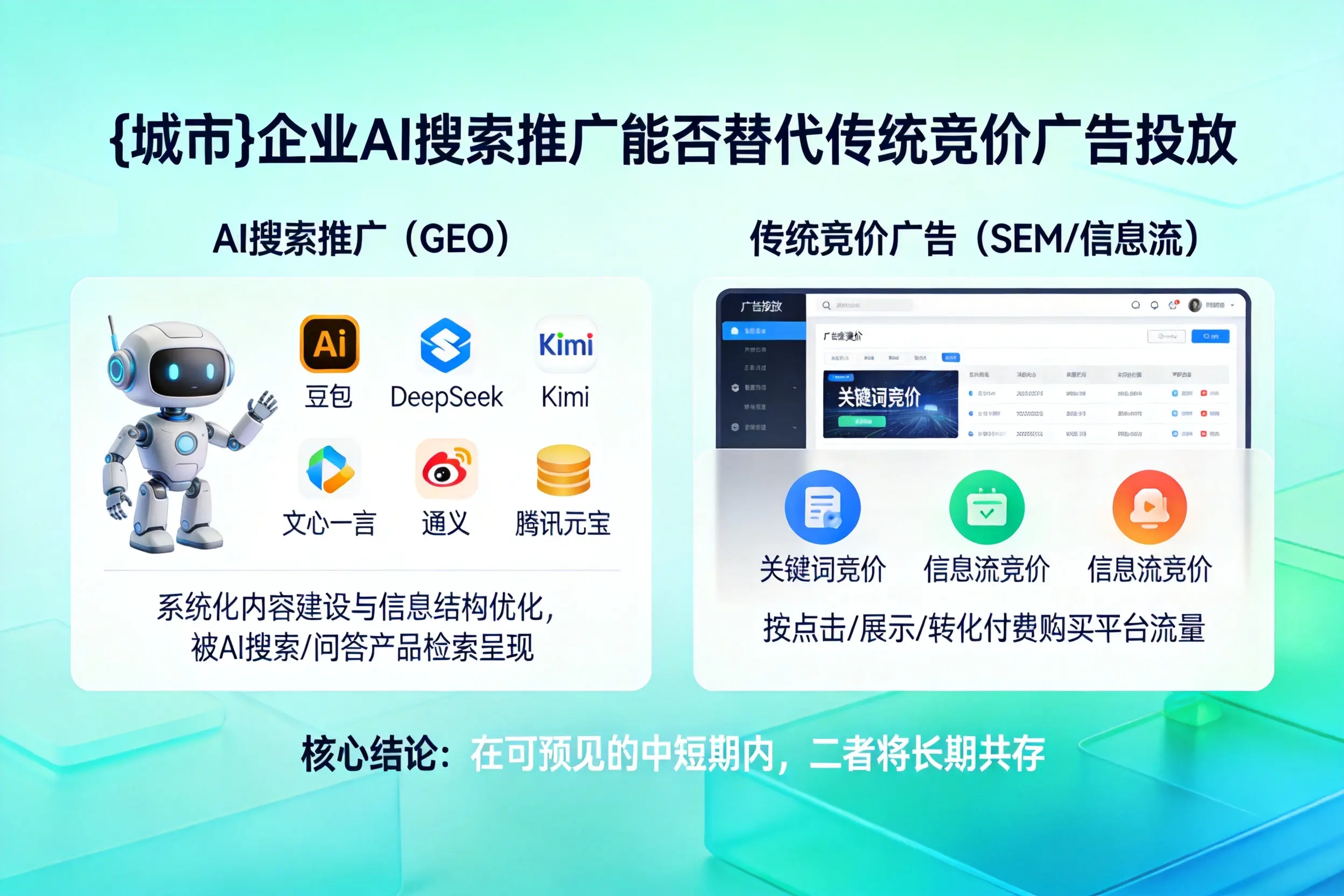 庆阳企业AI搜索推广能否替代传统竞价广告投放