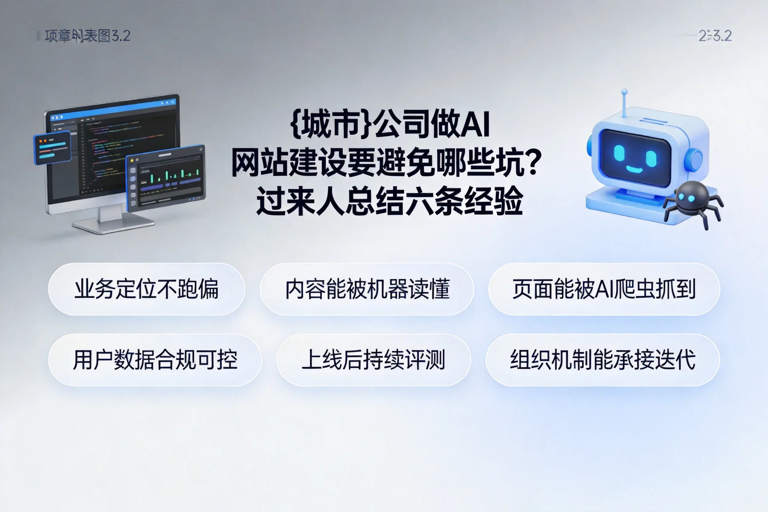 庆阳公司做AI网站建设要避免哪些坑?过来人总结六条经验