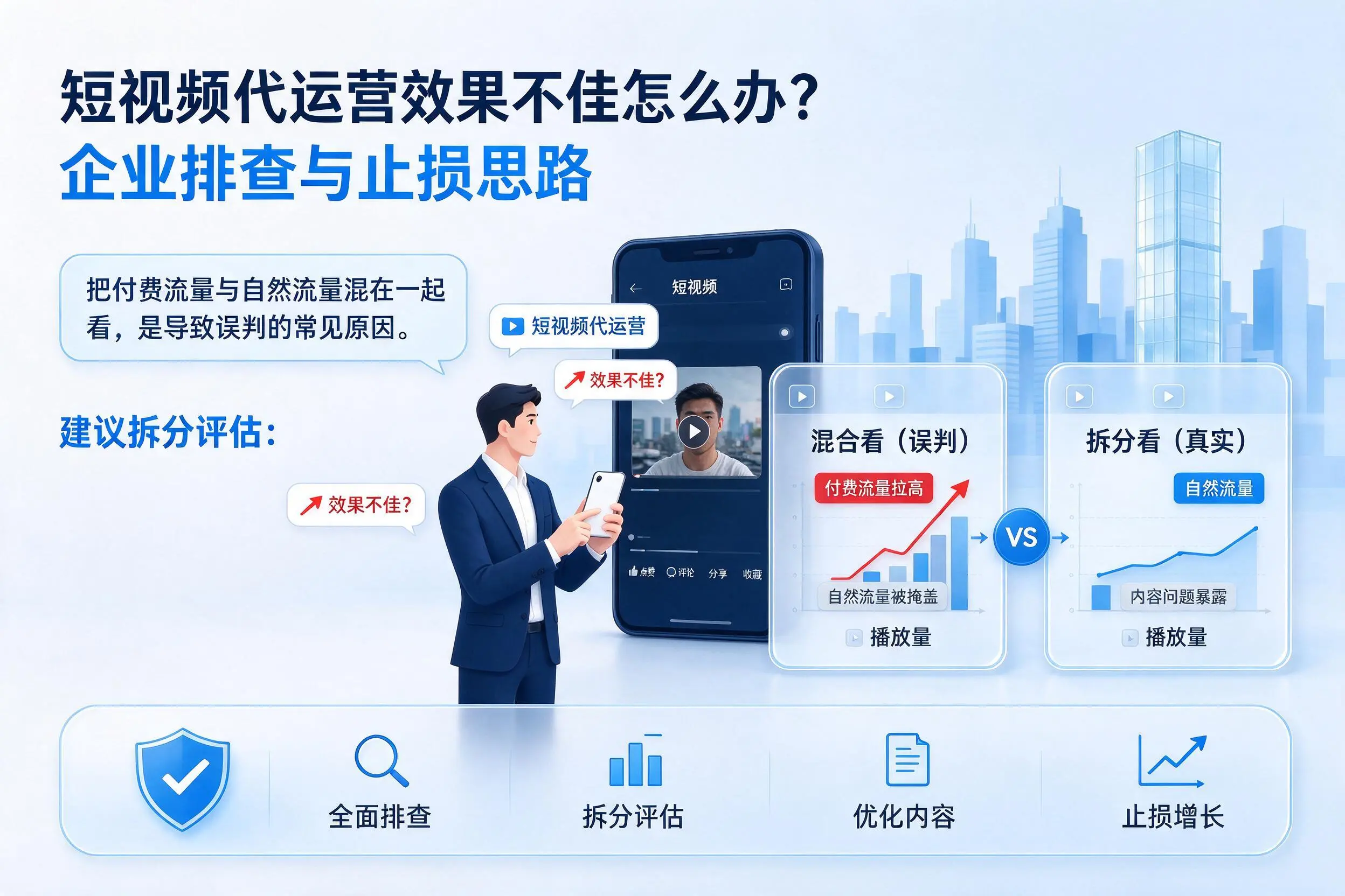 短视频代运营效果不佳怎么办?庆阳企业排查与止损思路