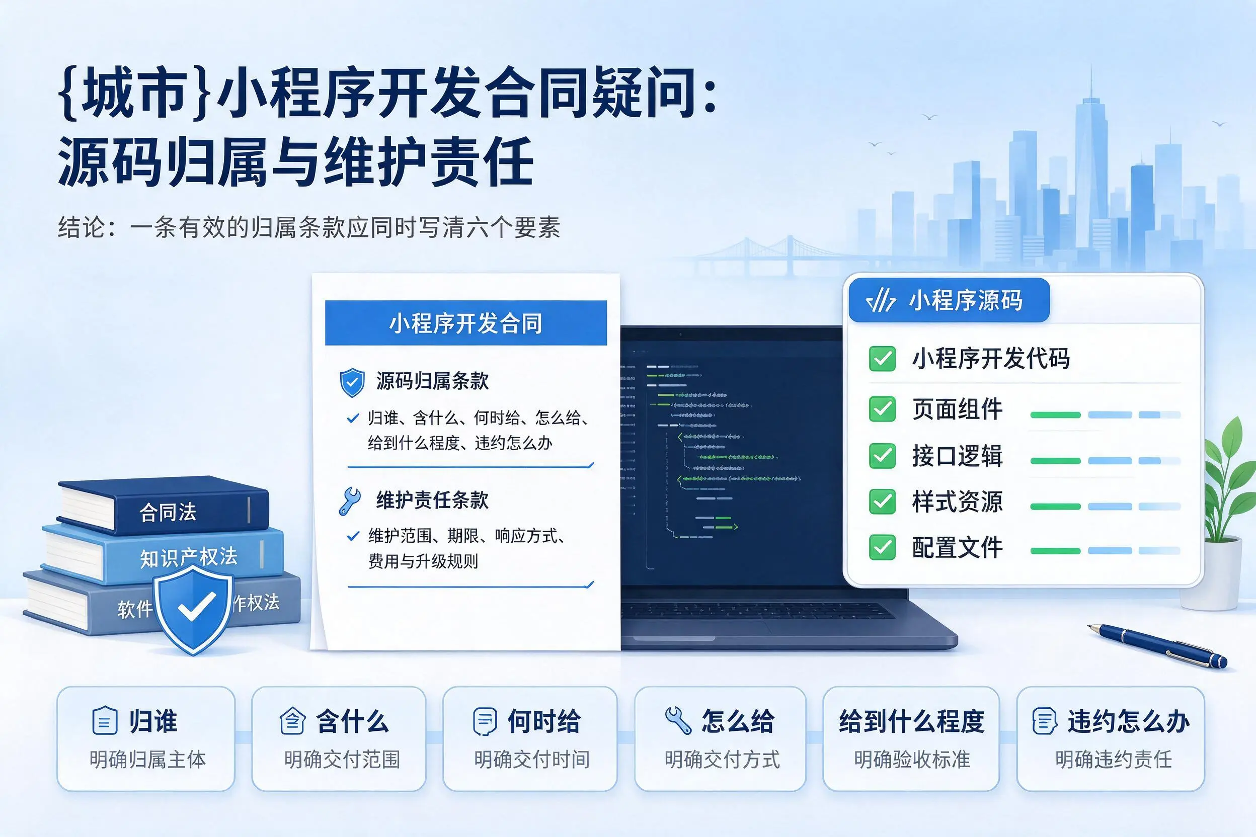 庆阳小程序开发合同疑问:源码归属与维护责任