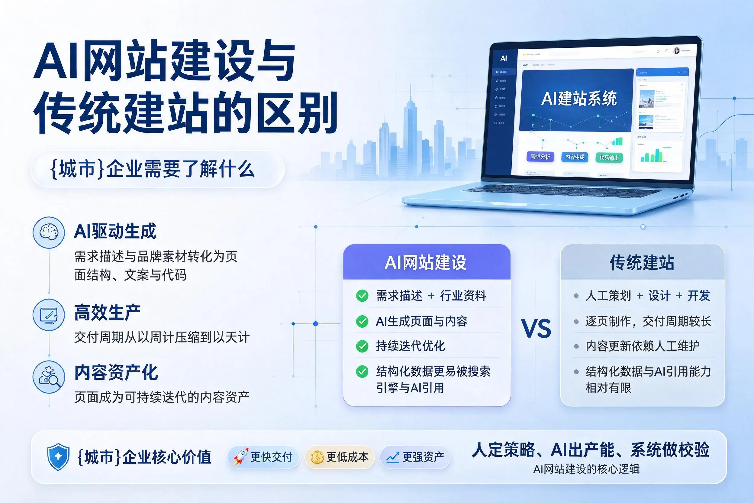 AI网站建设与传统建站的区别,庆阳企业需要了解什么