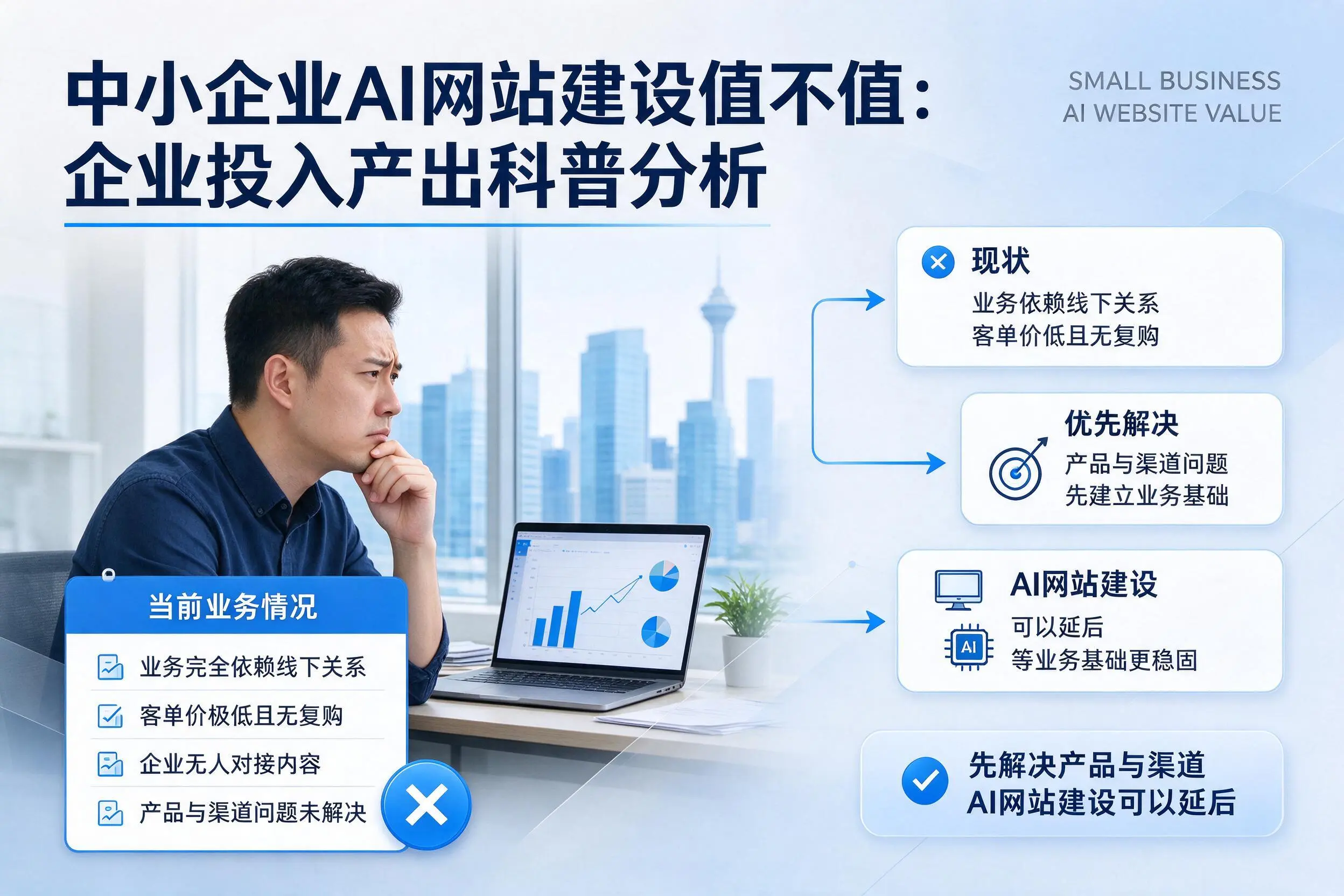 中小企业AI网站建设值不值:庆阳企业投入产出科普分析