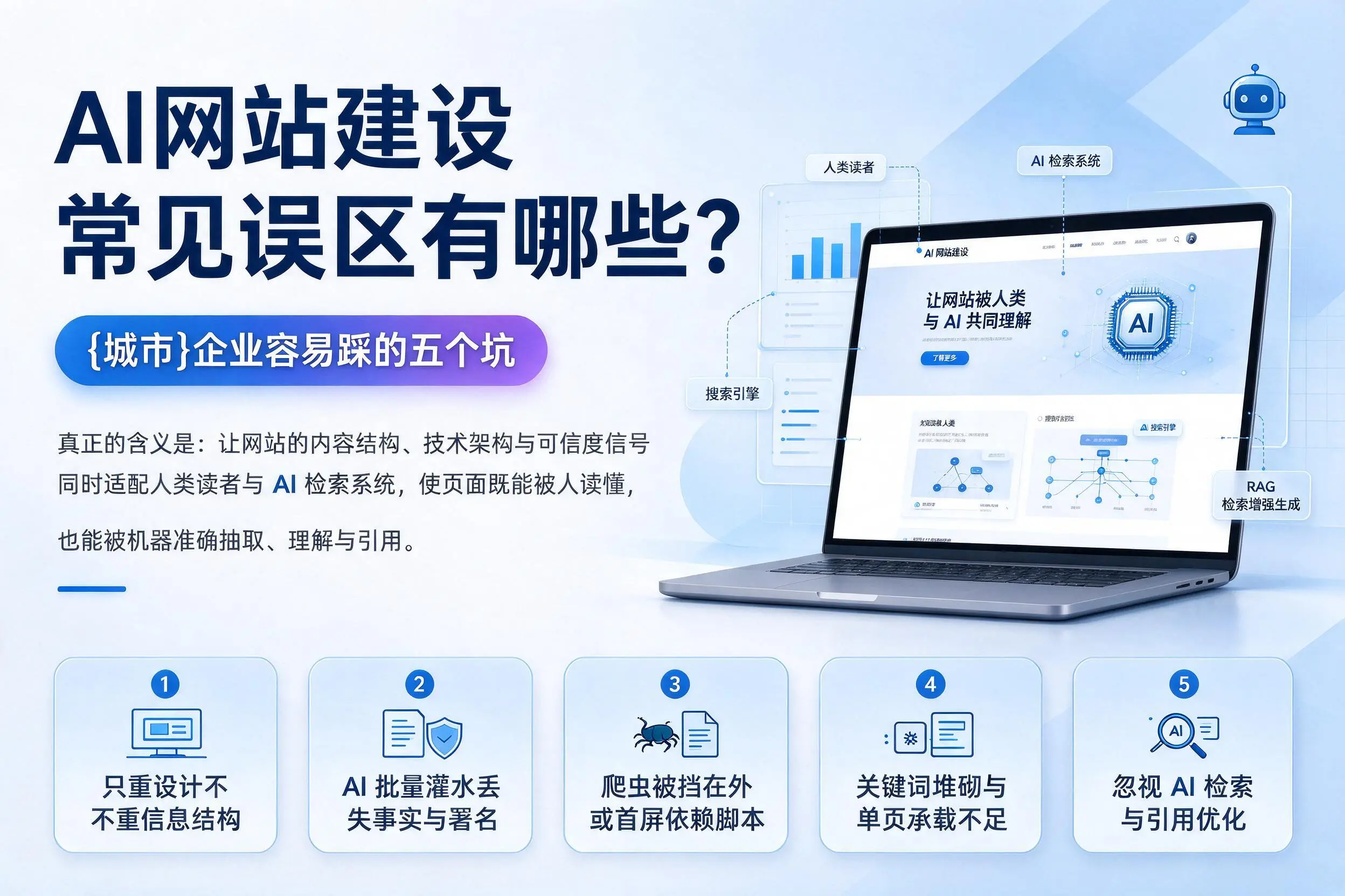 AI网站建设常见误区有哪些?庆阳企业容易踩的五个坑