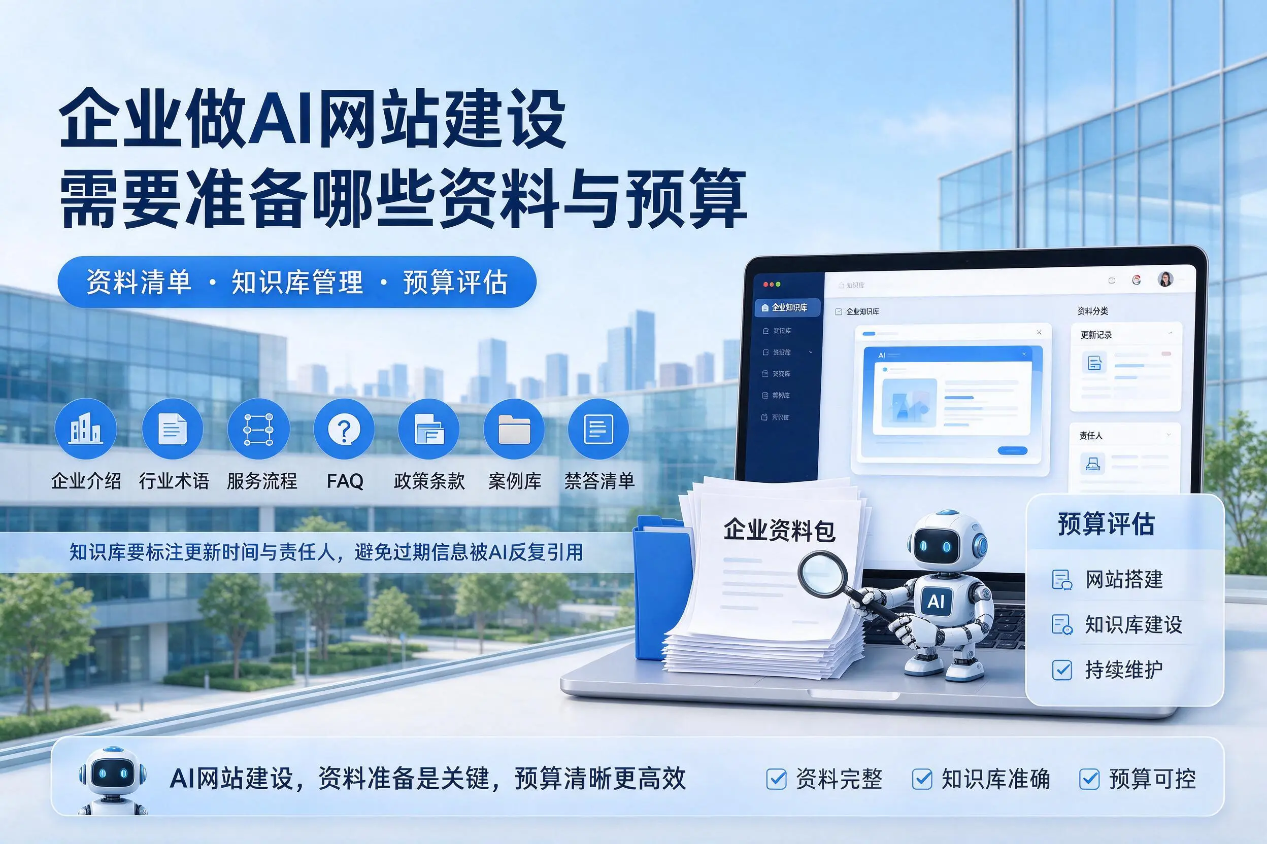 庆阳企业做AI网站建设需要准备哪些资料与预算