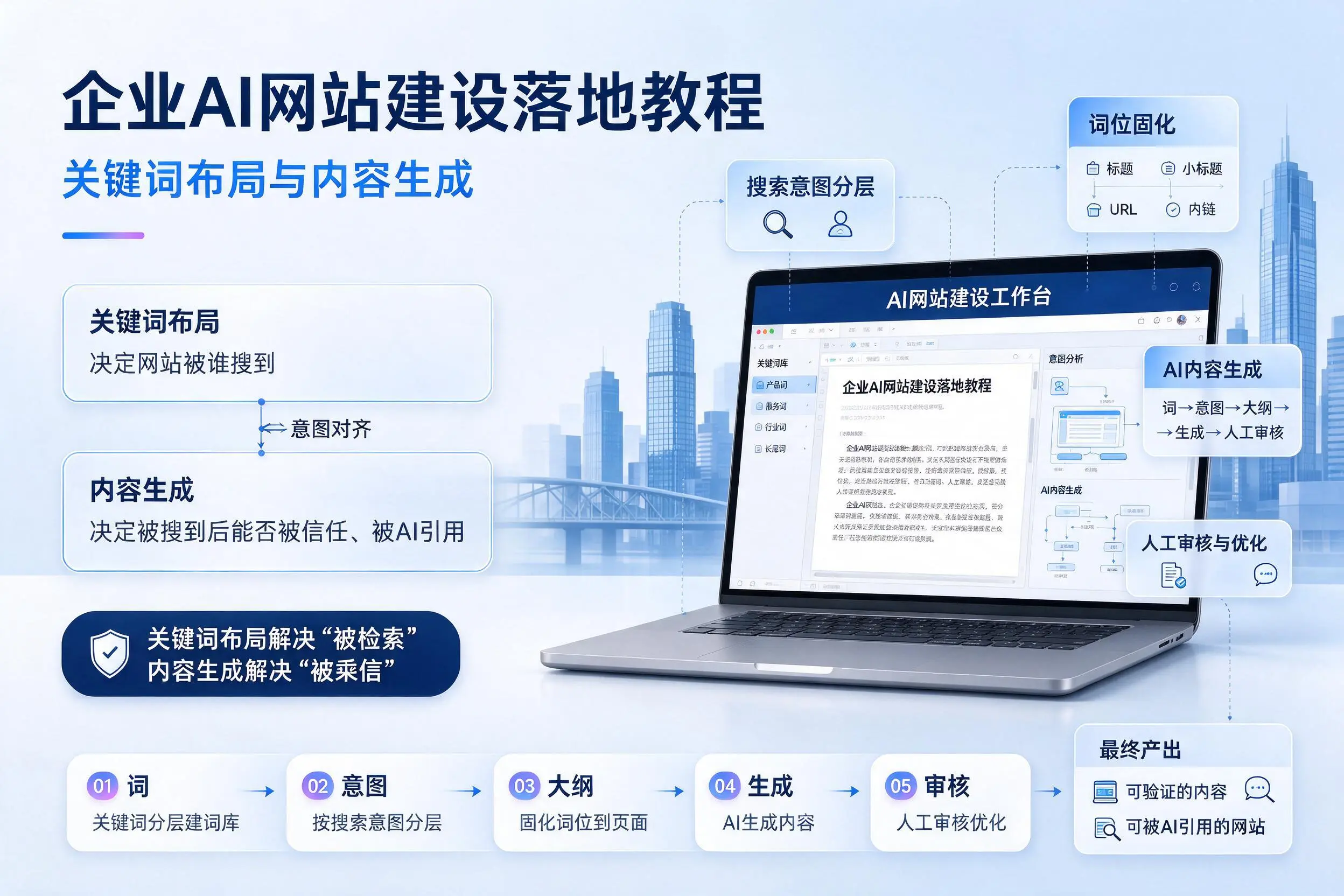 庆阳企业AI网站建设落地教程：关键词布局与内容生成
