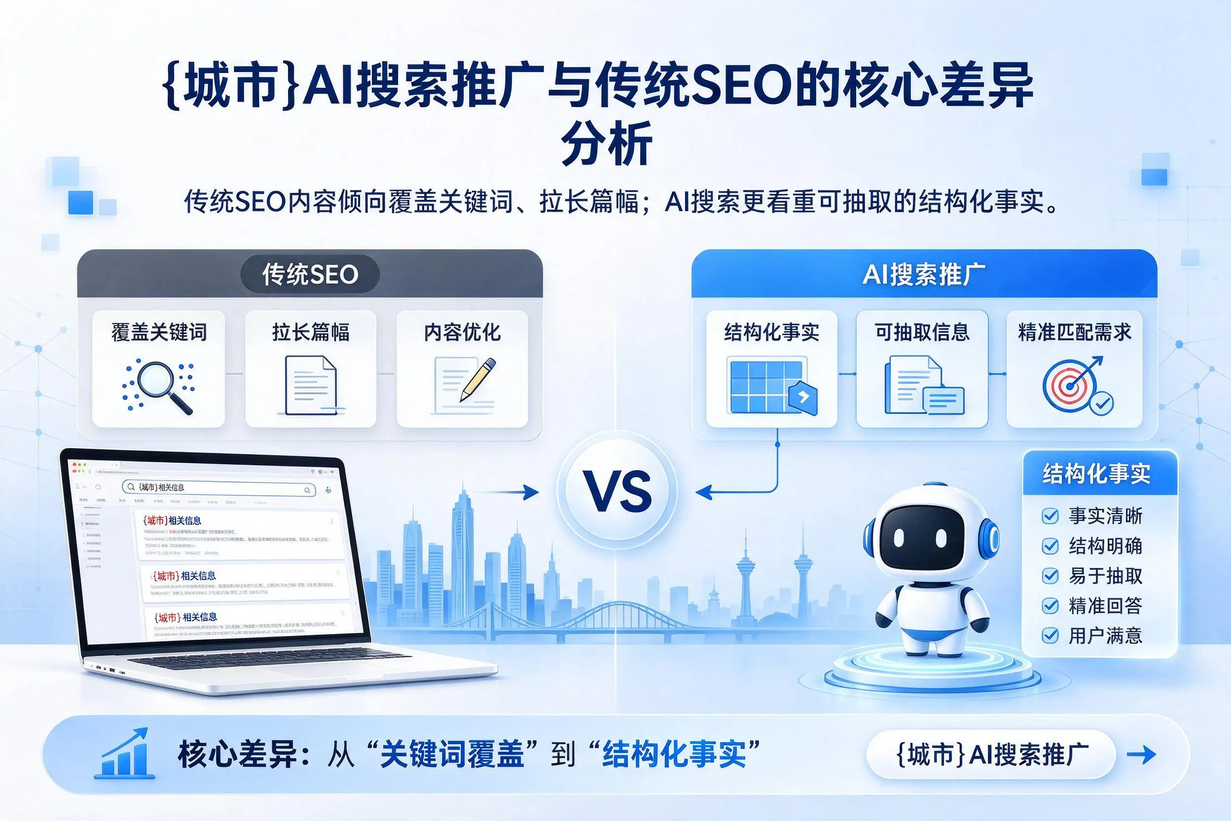 庆阳AI搜索推广与传统SEO的核心差异分析